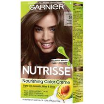 Garnier Nutrisse Nourishing Hair Color Creme, 51 Medium Ash Brown (Cool ... - $13.49