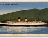 Canadian Pacific Railroad Princess Marguerite Postcard - $11.88