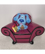 Blue&#39;s Clues Ceramic Thinking Chair Cookie Jar Nick Jr Nickelodeon READ - $553.42 MXN