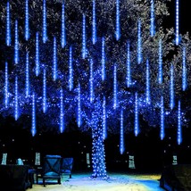 Christmas Lights Outdoor, 288Led Meteor Shower Rain Lights 12 Inch 8 Tub... - $29.99