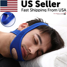 Snore Stop anti Snoring Chin Strap Sleep Apnea Belt Snoreless Sleep Jaw ... - £31.68 GBP