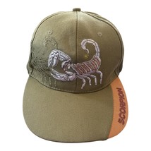 Vintage Scorpio Embroidered Baseball Cap – Adjustable Olive Green Hat wi... - $20.00
