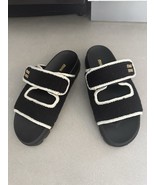 MIU MIU 5XX641 Bicolor Women’s Black White Sandals 39 $1270 - $1,489.43 CAD