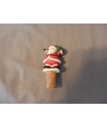 Decorative Santa Claus With Tree Resin Wine Bottle Stopper - £15.72 GBP