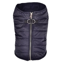 Zip Up Black Puffer Vest with Comfortable Fleece Lining Sizes XS-XL - $20.50