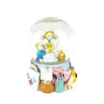 Nurse Angel With Child and Doggie Snowglobe Musical - $28.70