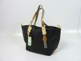 La Terre Fashion Vegan Lead-Free Black Faux Leather Hand Bag Tote - £21.01 GBP
