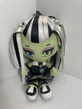 Monster High Frankie Stein Freaky &amp; Fabulous Stuffed Plush Rag Doll Ribbon 10.5” - £9.77 GBP
