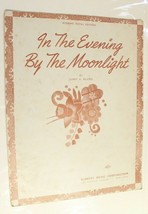 In The Evening By The Moonlight Vintage Sheet Music 1942 - £4.66 GBP