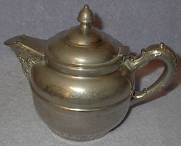 Antique Rochester Nouveau Silver Plate and Pewter Tea Pot - £32.01 GBP