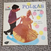Polkas For Parties by Wally Mateck and his Polka Faces Record Album Dlp 34 1957 - £7.70 GBP