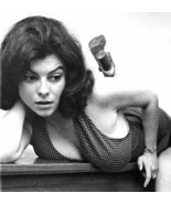 ADRIENNE BARBEAU 1970’s bent over &amp; busty b/w 8x8 portrait - $133.33 MXN