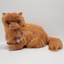 Vintage 1990 Avanti Applause Orange Persian Cat Plush 14&quot; Long Hair With Tag - £84.55 GBP
