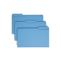 Smead Colored File Folder, 1/3-Cut Tab, Legal Size, Blue, 100 per Box (1... - £43.09 GBP