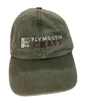 Plymouth Craft Gray Adams Adjustable Baseball Cap Leather Strap AS IS - £9.60 GBP