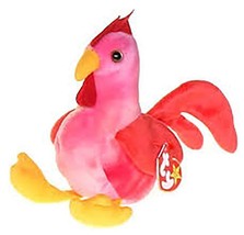 Strut The Rooster #7 McDonalds Ty Teenie Beanie Baby 1999 Happy Meal MWMT NIP - £3.96 GBP