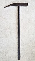 Antique Pick Axe Hammer Wrought Iron 29.5&quot; Tool Mine Cave Mining One Piece Early - £98.75 GBP