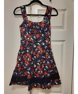 Super Cute Skull &amp; Roses Floral Dress Hot Topic NWT Small Fit Flare Lace... - $29.67