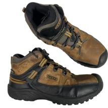 Keen Youth Size 6 Targhee Mid Waterproof Hiking Boots Brown 1019834 - $28.70