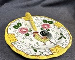 Vintage Ucagco Ceramics/Japan Early Provincial Rooster &amp; Roses, Relish/N... - £11.59 GBP