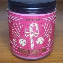 Bath &amp; Body Works White Barn Crushed Candy Cane One-Wick Candle 7 Oz - £7.58 GBP
