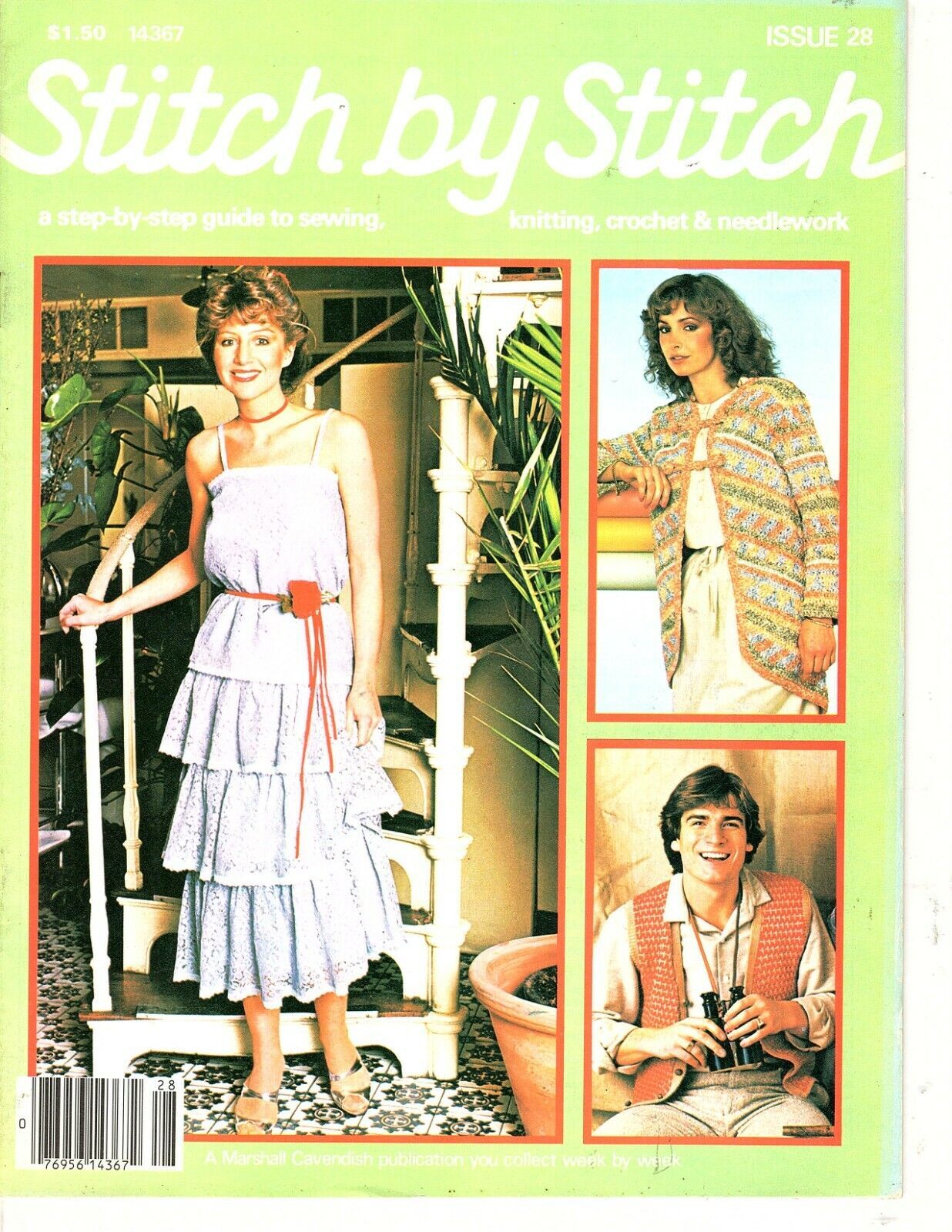 Stitch by Stitch Magazine Issue 28 1982 Guide to Sewing, Knitting and Crochet - $5.01