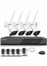 Sansco 8CH Audio Full Hd 2MP Wireless Cctv Camera Security System - £274.98 GBP