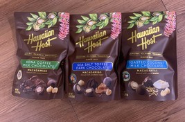 hawaiian host chocolate macadamia nut variety pack of 3 Bags (8 oz each) - £77.45 GBP