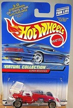 2000 Hot Wheels #158 Virtual Collection SUPER MODIFIED Red w/Gold Lace Spokes - $7.75