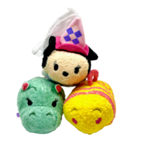 Disney Fantasyland Tsum Tsums Plush Set Disneyland Princess Minnie Hippo Teacup - £12.88 GBP