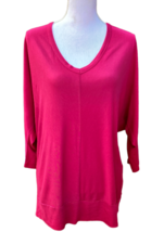a.n.a. ana Women&#39;s Top Shirt Tunic Blouse Size Large Pink Dolman Sleeves... - £7.59 GBP