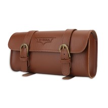 Hot Retro Bicycle Tail Bag PU Leather Cycling Bag Saddle Pouch Rear Pannier Pers - £61.29 GBP