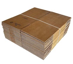 Bundle of 25 - Cardboard Shipping Boxes 10x10x10&quot; Edge Crush 32 Packing ... - $665.38 MXN