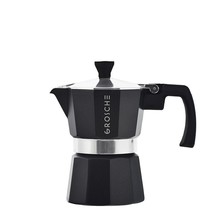 GROSCHE Milano Stovetop Espresso Maker Moka Pot 3 espresso Cup - 5 oz Black - £19.51 GBP