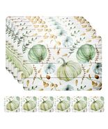 Casaido Pumpkin Dining Table Place Mats Set of 6 Waterproof 17x12 Inches - $311.20 MXN