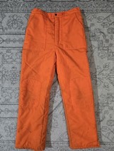 Vintage Winchester Hunting Pants M Blaze Orange Zip Legs Insulated Doubl... - $282.89 MXN
