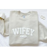 Personalized Wifey Sweatshirt, Wedding Gift, Gift for Bride, - £114.43 GBP