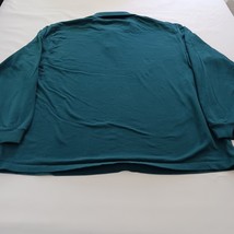 St. John's Bay Sueded Jersey Mens Green Cotton Collar Shirt Long Sleeve Size 2XL image 2