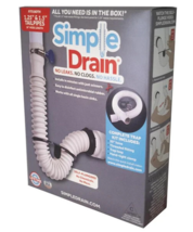 SIMPLE DRAIN 3EA1V2TC0 1.25&#39;&#39; Rubber Threaded P-Trap Bath Single Sink Dr... - $11.87