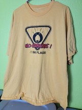 Y2k Six Flags Shirt No Cry Babies Amusement Park 2XL Amusement Park Orange Rare - $48.99