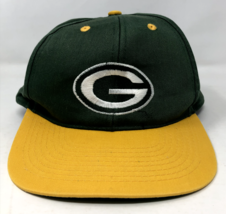 Vintage 1996 Green Bay Packers Snapback Hat Green &amp; Gold NFL - $26.96