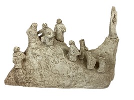 Austin Productions Vintage 1967 Menorah Judaica Large Clay Resin Statue ... - $74.25