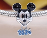 925 Sterling silver Disney Parks 2024 Mickey Mouse Dangle Charm Exclusive  - £14.06 GBP