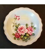 Porcelain Bowl Hand Painted Pink Roses Japan Replacement Under Plate for... - £12.38 GBP