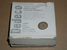Dedeco White Flexies Rubber Wheels Dental Lab Knife Edge 4980 Partial Bo... - £10.21 GBP