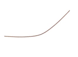 Rose Gold Flashed Sterling Silver 1mm Thin Rolo - £43.31 GBP