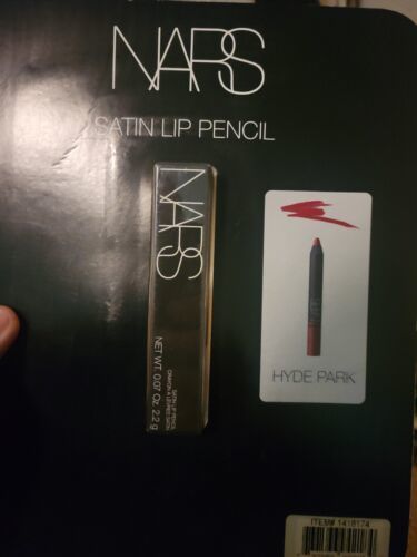 NARS Satin Lip Pencil Jumbo Longwear Rich W Vitamin | Hyde Park RED $27 SEALED - $18.32