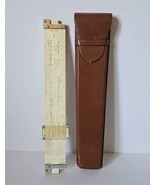 Vintage Lafayette F 686 Vectorlog Bamboo Slide Rule with Leather Sleeve - €42,40 EUR