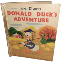 Vintage Little Golden Book Walt Disney&#39;s Donald Duck&#39;s Adventure - $7.43