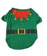 North Pole Trading Co Christmas Elf Dog Shirt Size Large Green Red Holiday - €14,56 EUR